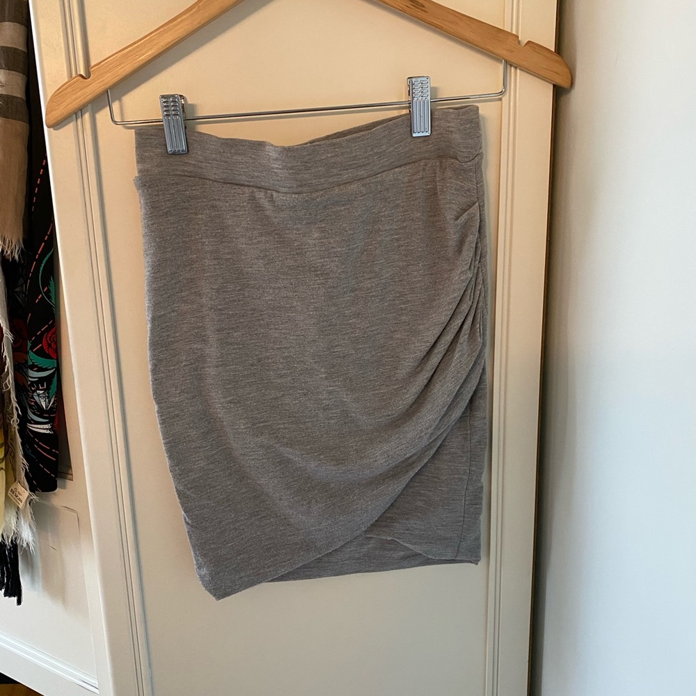 Zara Gray Fitted Mini Skirt